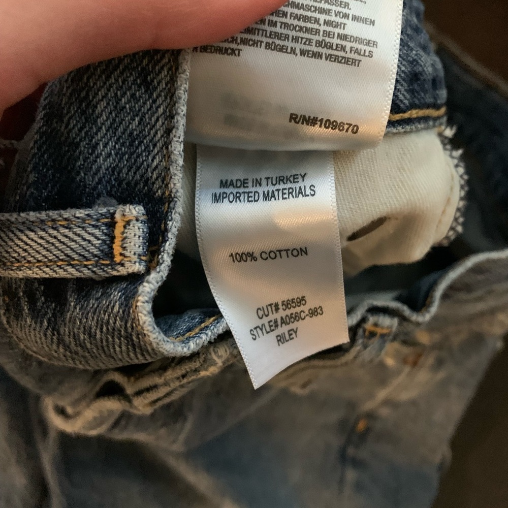 Agolde High Rise Blue Jeans - Picture 6 of 6